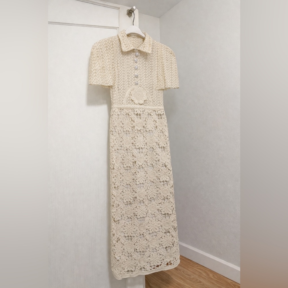 Cream Lace Dress